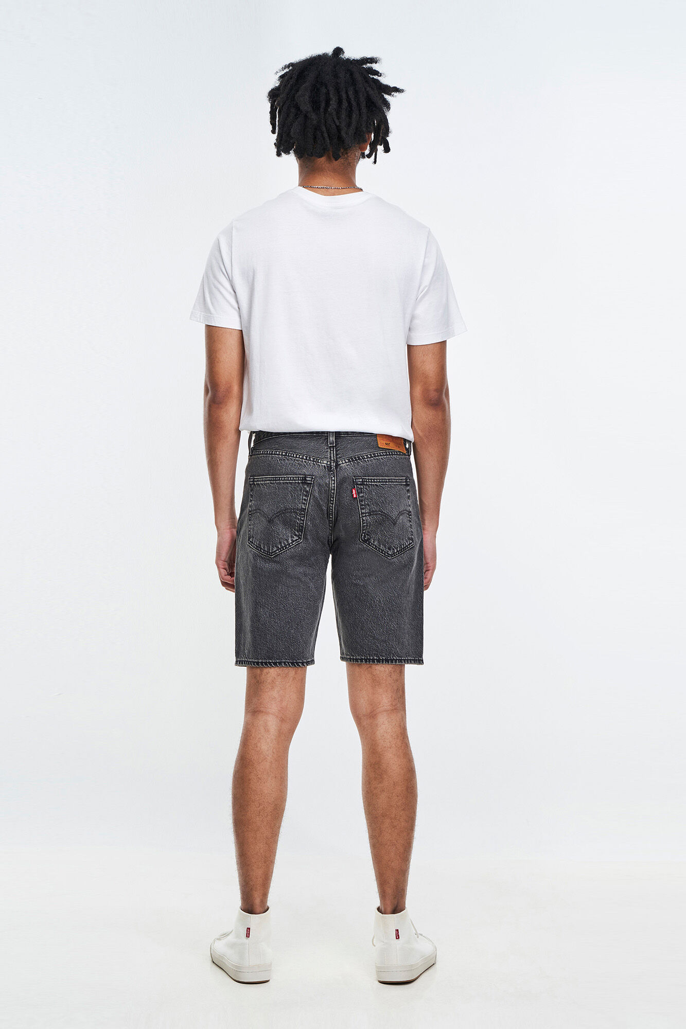 Short vaquero 501® com bainha - Preto