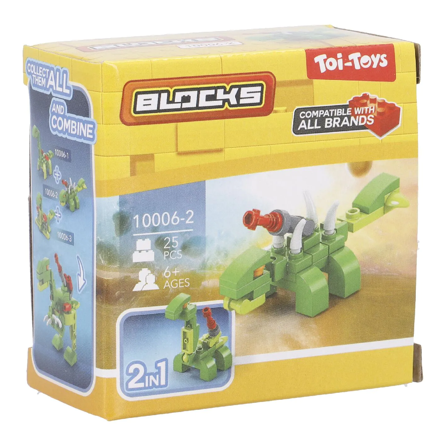 Bausteine-Set Dino 2in1, 1 Kanone