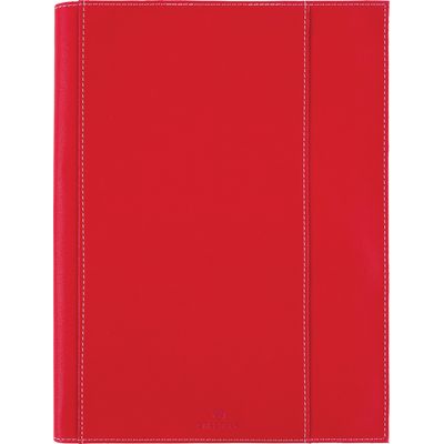 Agenda à spirale Burgos - 1 semaine sur 2 pages - 22 x 28 cm - rouge - Oberthur