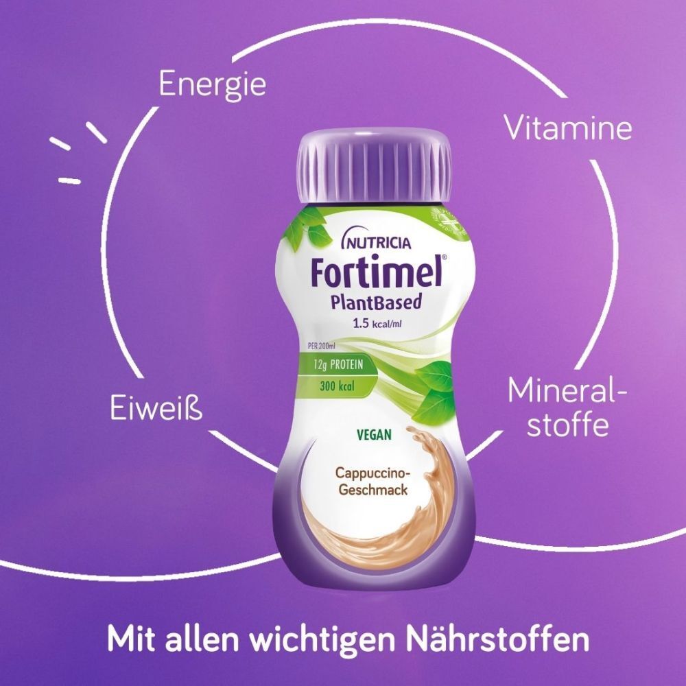 Fortimel PlantBased Cappuccino | Unsere erste rein pflanzliche medizinische Trinknahrung