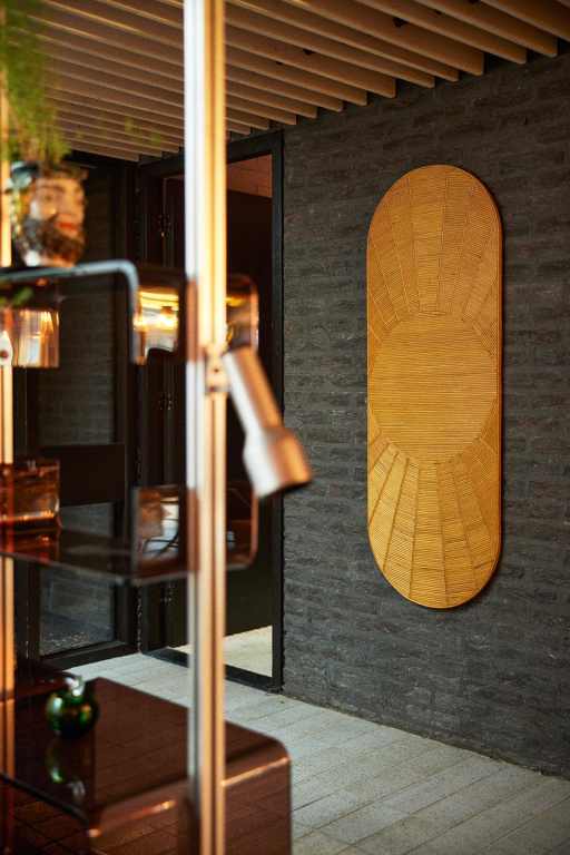 HKliving Rattan wanddecoratie Sun