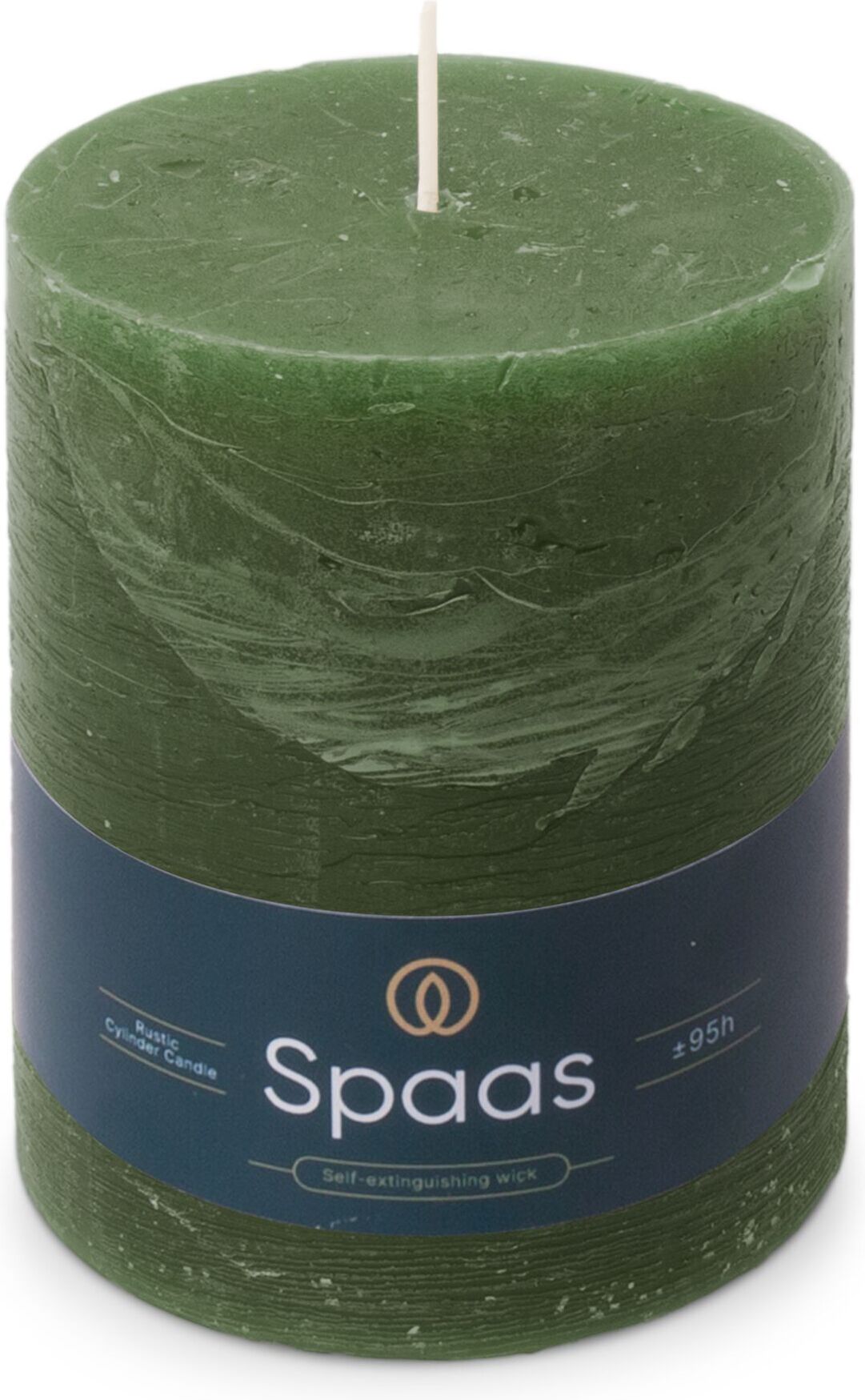 Spaas stompkaars Essential collection groen 95 uur D 10 H 13 cm