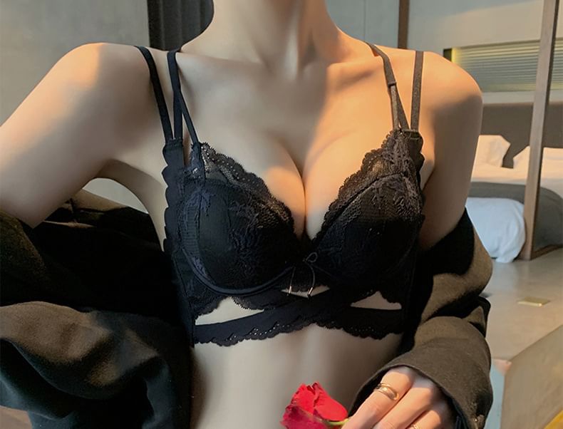 Nabla - Draadloze kanten bh / slip / set