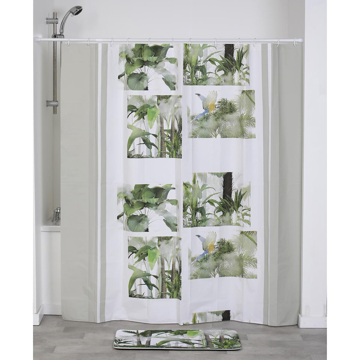 RIDEAU DE DOUCHE 180X180CM OASIS
