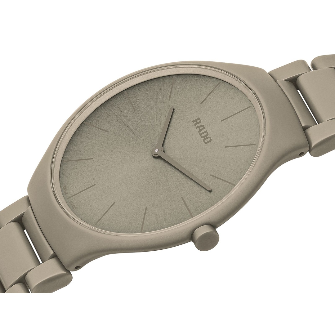 Rado True Thinline Le Corbusier Grey Brown Natural Umber 32141 Limited Edition