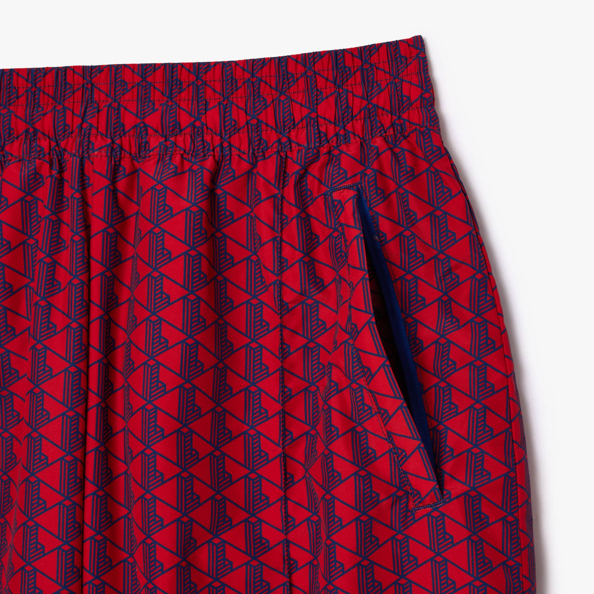 Trainingshose mit Monogramm-Ombré-Aufdruck Traningshosen - Rot - Lacoste - Damen