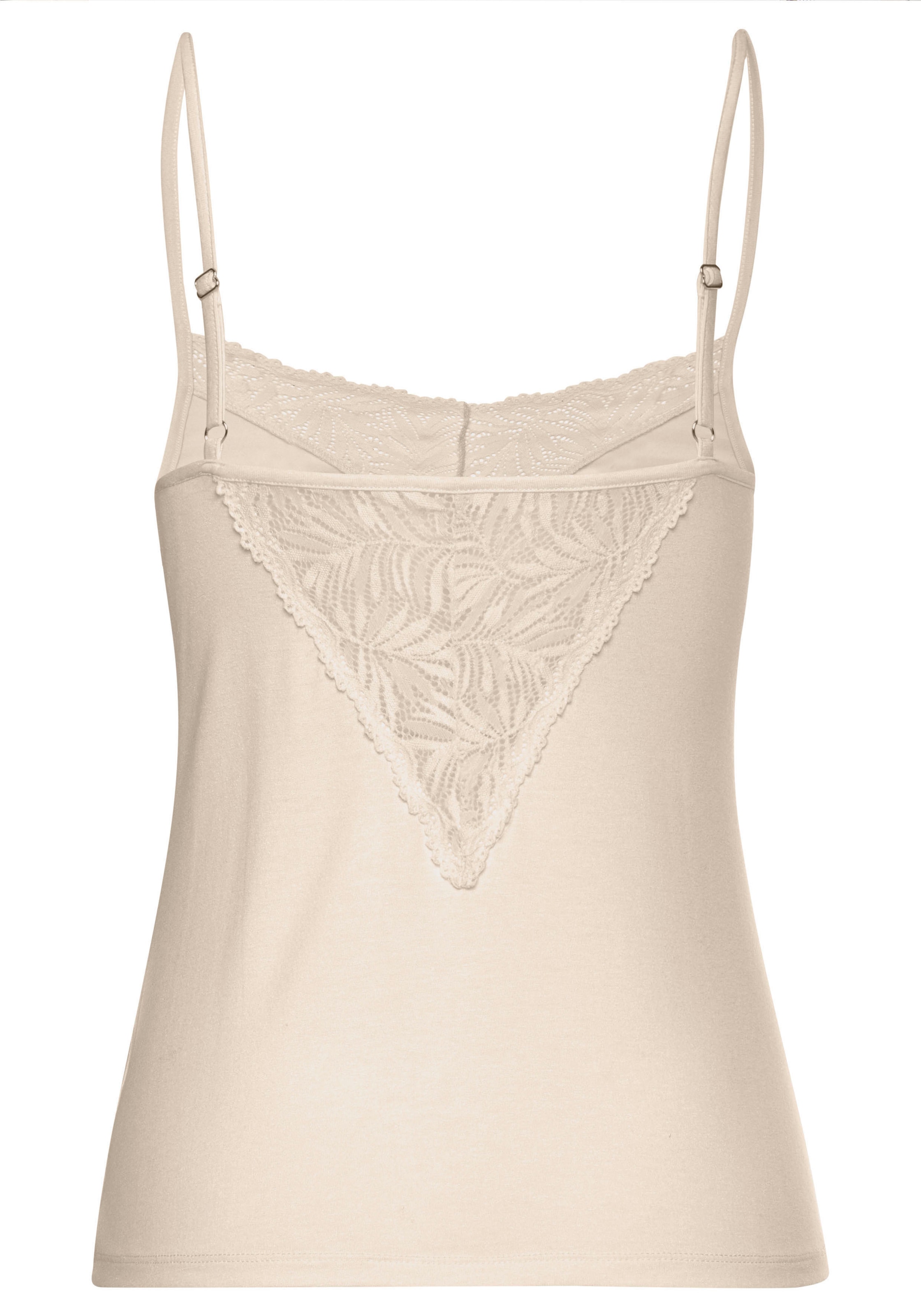 LASCANA Spitzentop , mit edlen Spitzendetails
