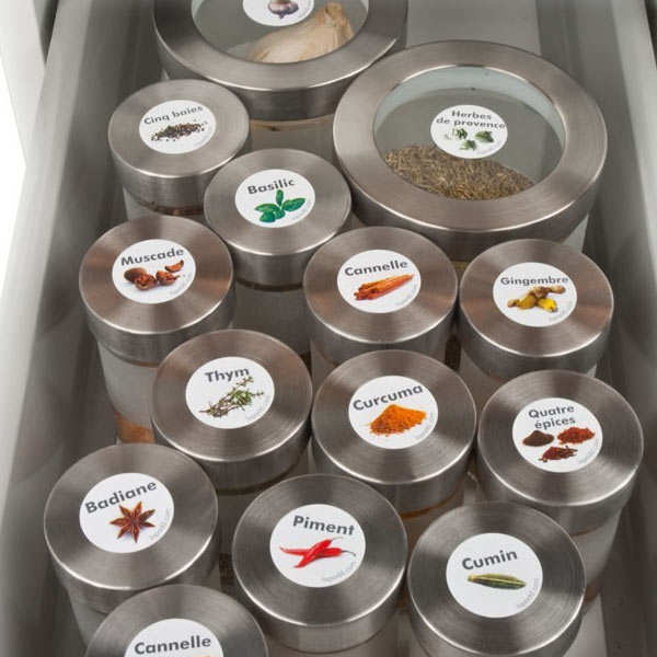 Stickers pour pots d'épices