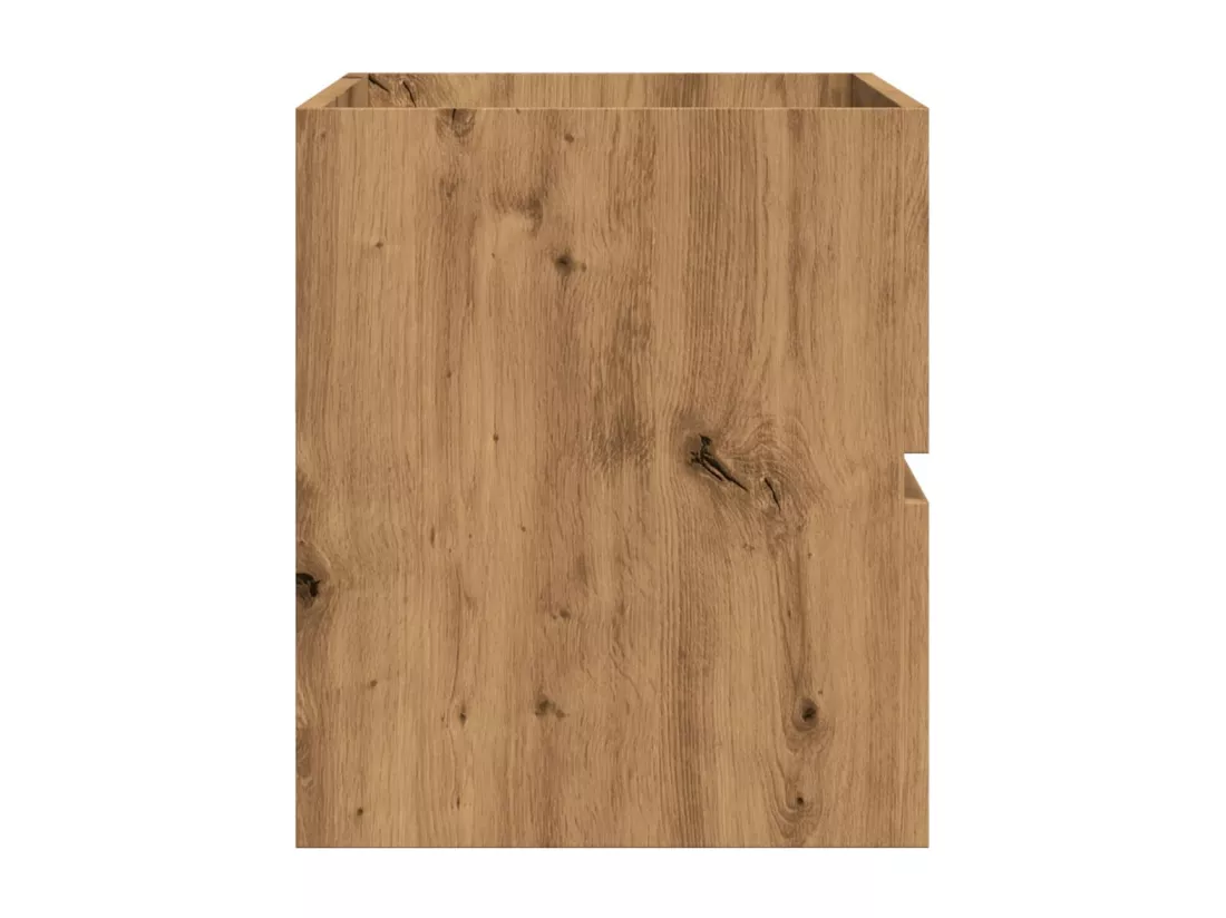 Armoire de salle de bain suspendue chêne artisanal 80x38,5x45cm