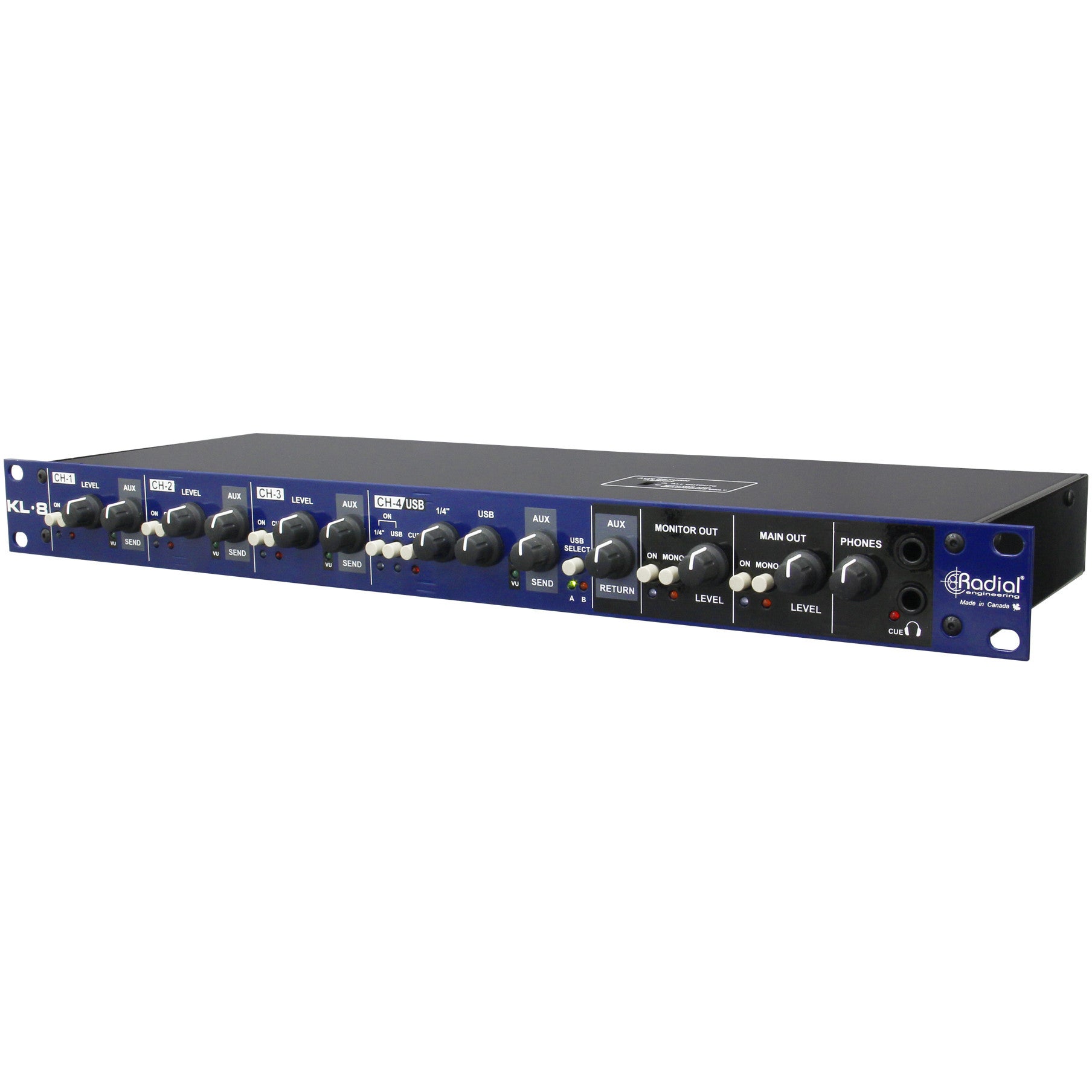 Radial KL-8 keyboard rackmixer