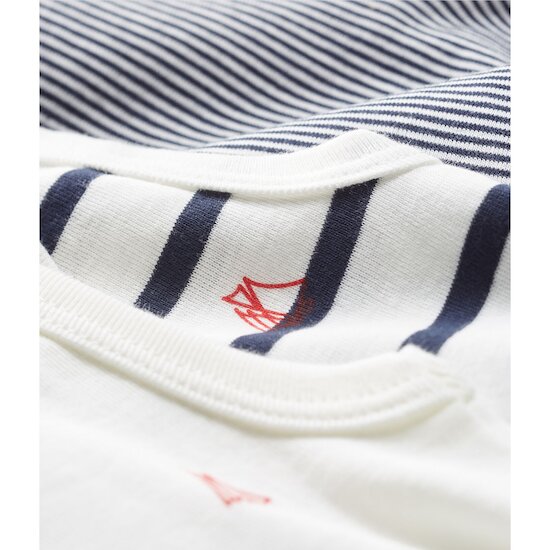 Lot de 3 bodies sans manches bébé   de               Petit Bateau