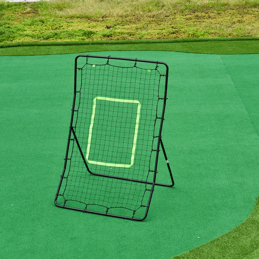 HOMCOM Fußball Rebounder schwarz