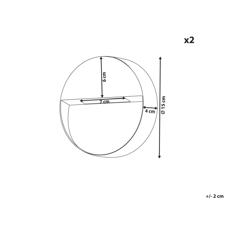 POMPTON - Wandlamp set van 2 - Zwart - Aluminium