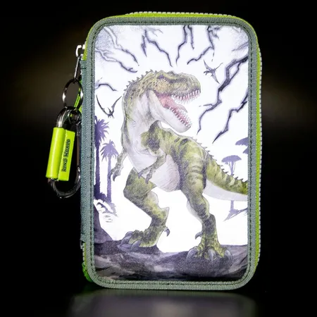 Depesche Dino World 3-Fach Federtasche REFLECTOR