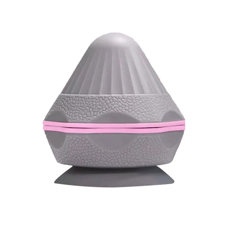Triggerpunkt Massage Tool Muskel Selbstmassage Gerät mit Saugnapf für Rücken / Arme / Füsse - Grau / Rosa