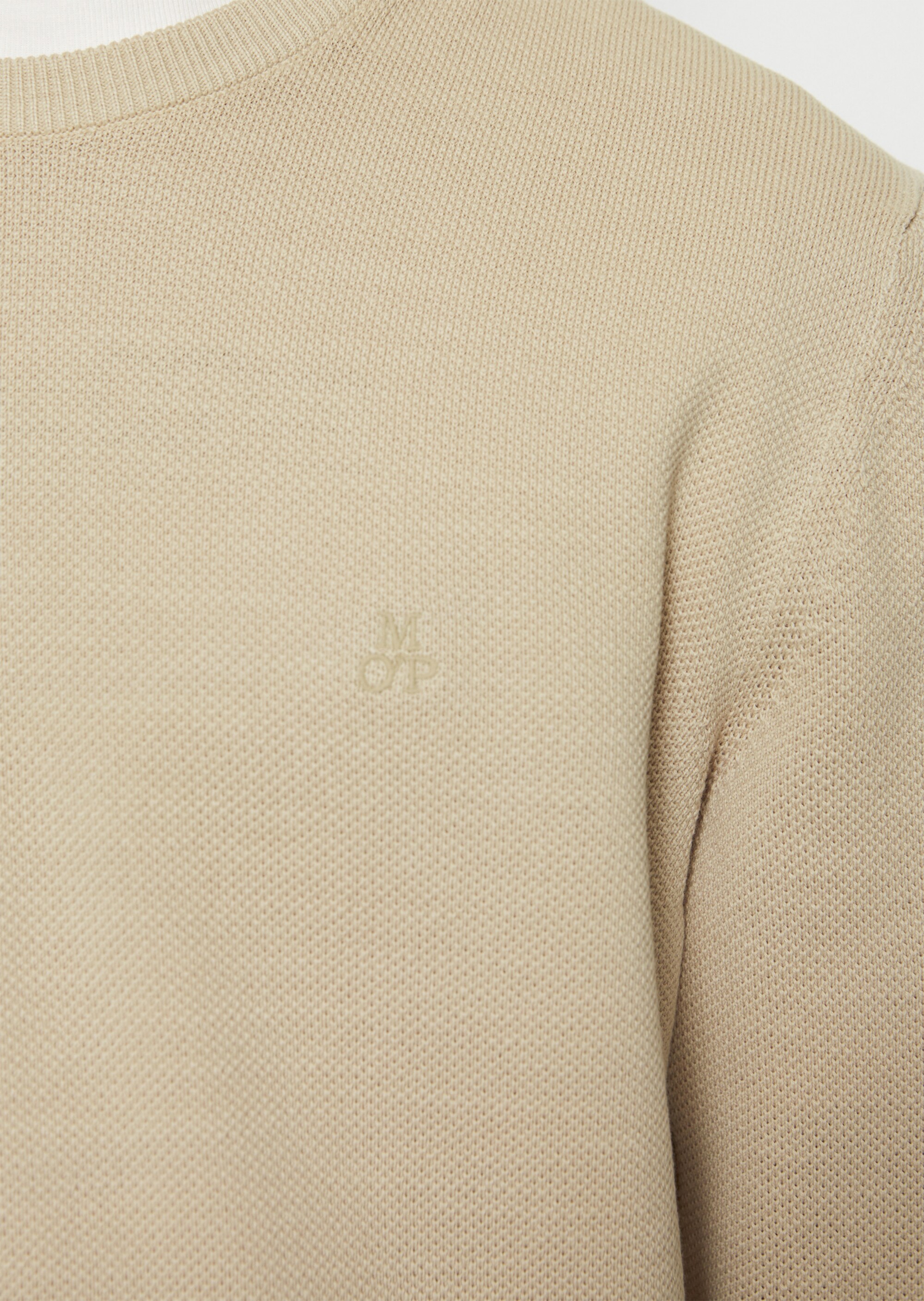 Pullover regular mit feiner Piqué-Struktur