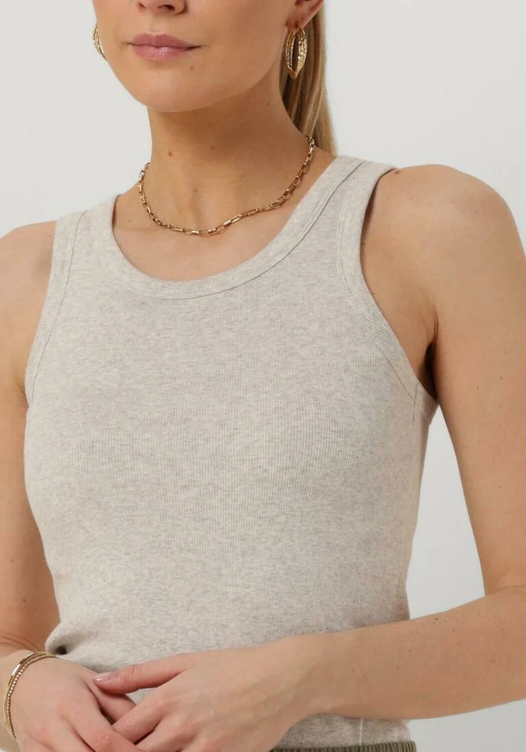 KNIT-TED lichtgrijze knit-ted top ella