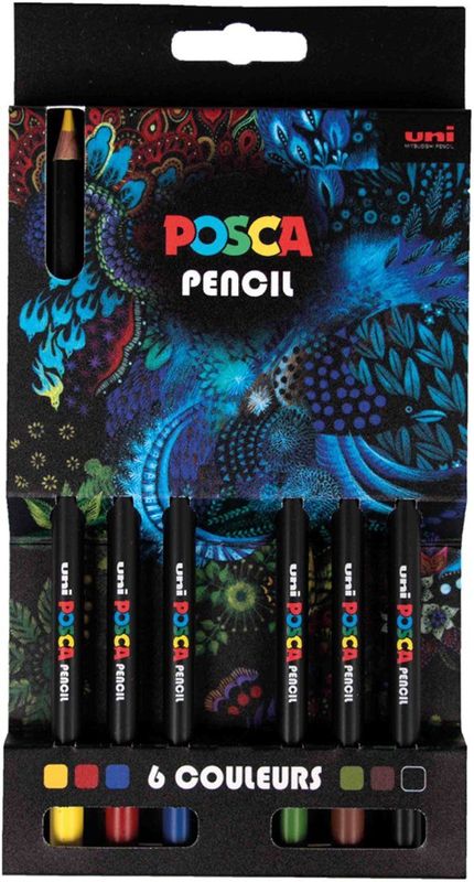 Posca - Kleurpotloden Set - Assorti - 12 Stuks - Hoogwaardige Kleuren