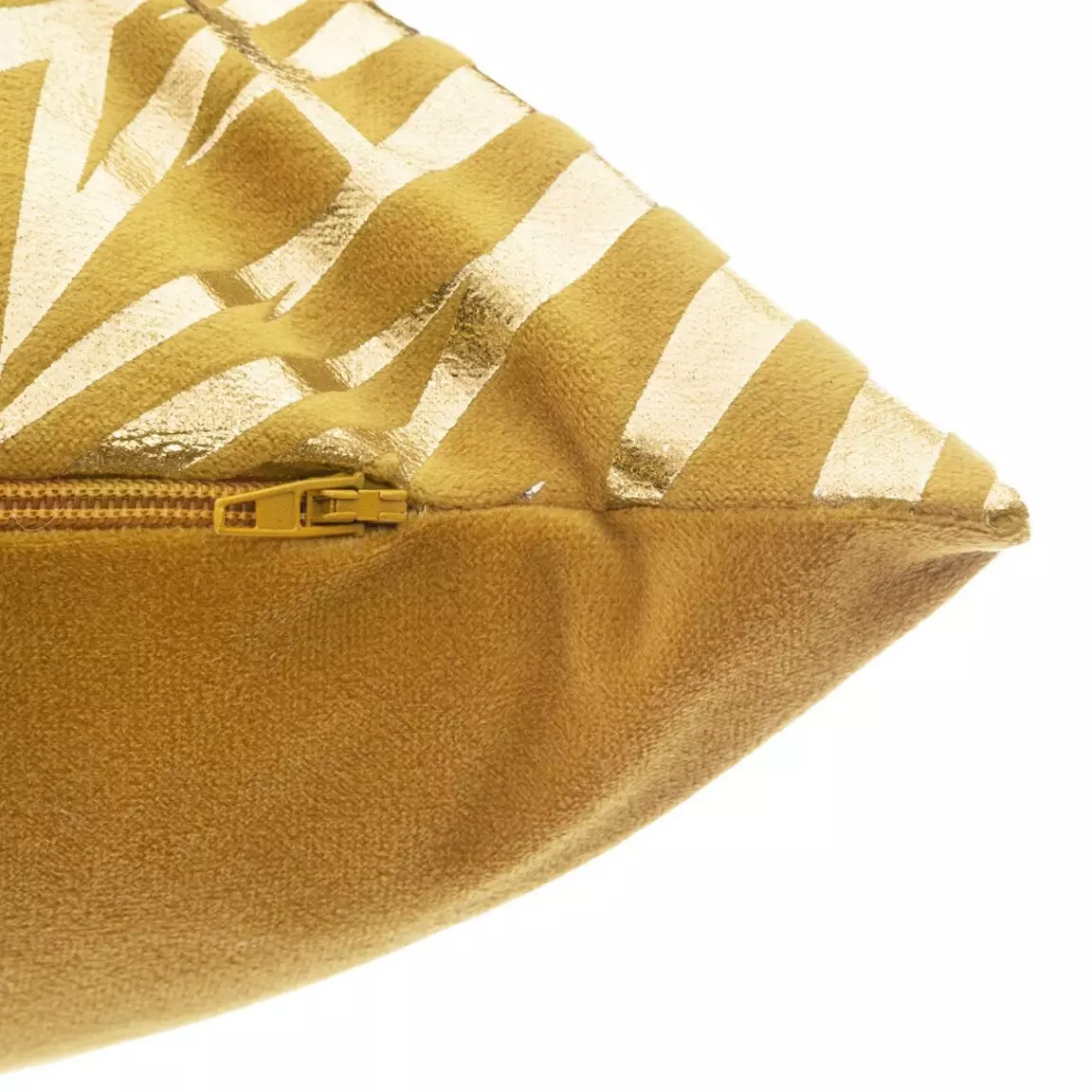 Coussin rectangulaire velours (30 x 50 cm) Or Tropic Jaune ocre
