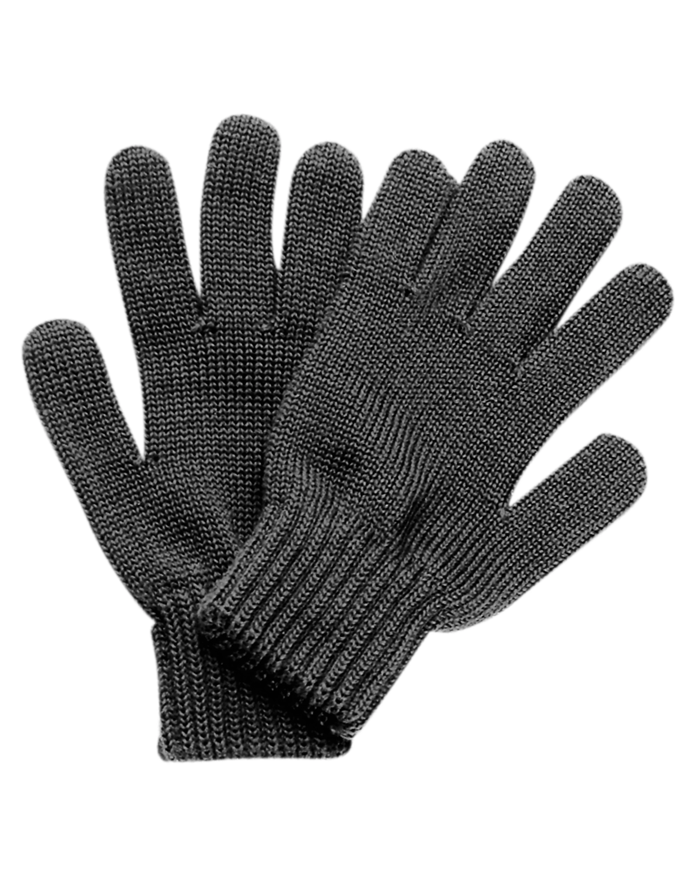 Woll-Fingerhandschuhe WILL in carbon melange