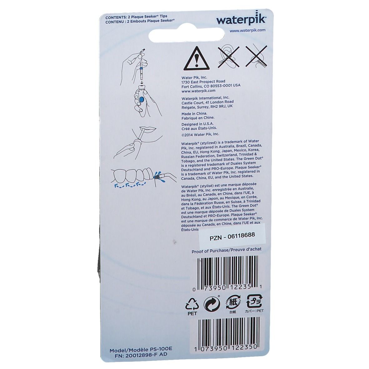 Waterpik® Aufsteckdüse Plaque Seeker PS-100