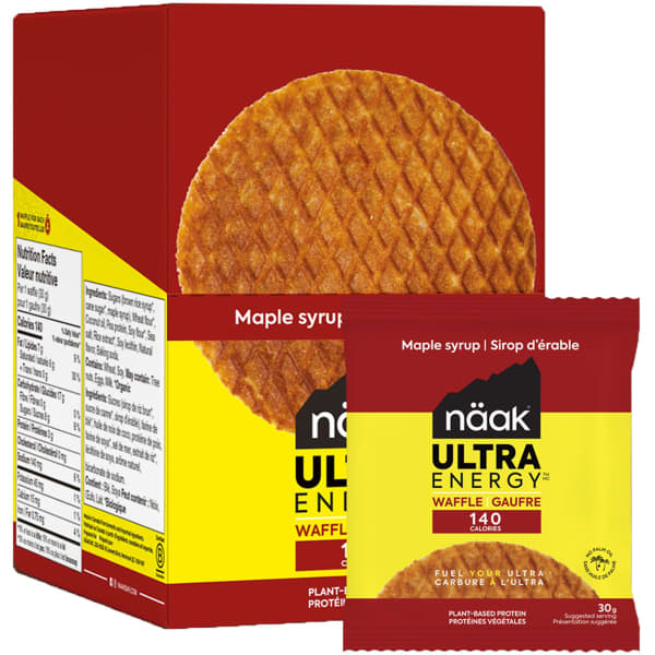 Barres énergétiques NAAK ULTRA ENERGY WAFFLE MAPLE SYRUP 30G PACK X12