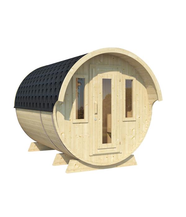 Wolff Finnhaus Saunafass 330 de luxe Bausatz,