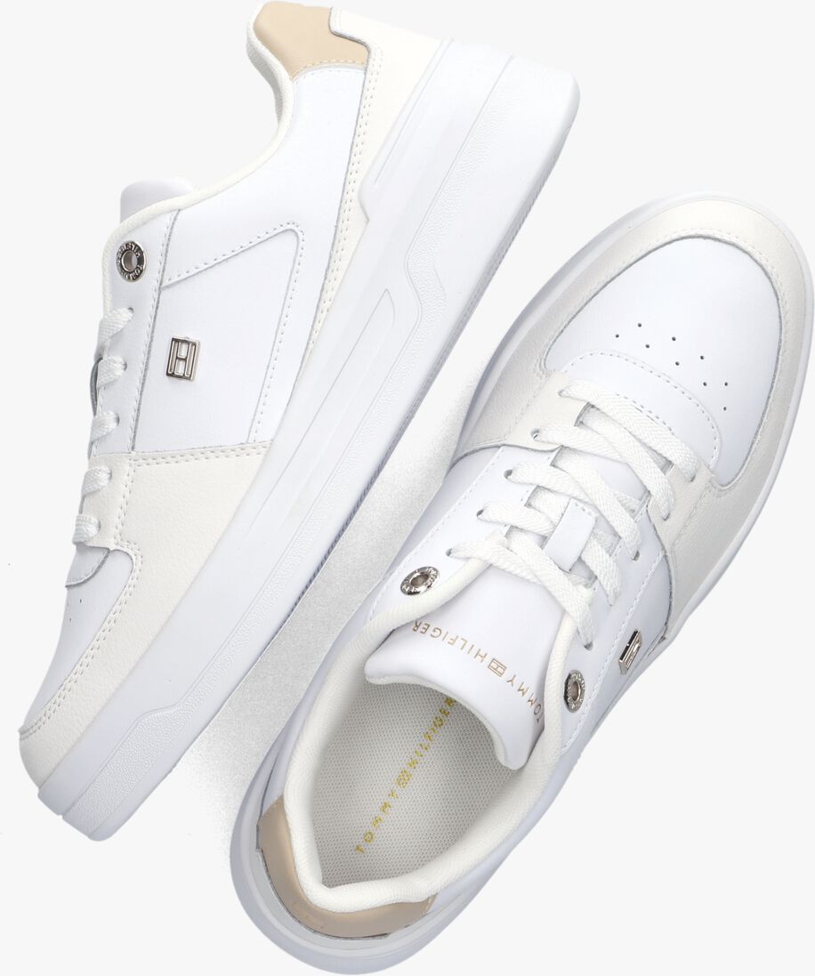 TOMMY HILFIGER witte tommy hilfiger lage sneakers essential basket
