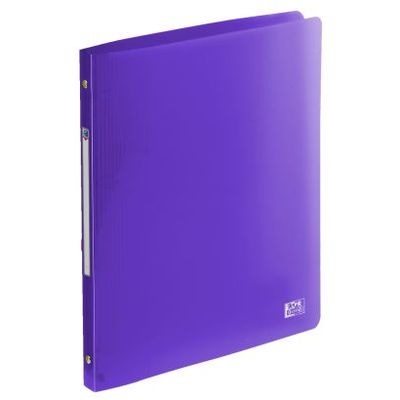Oxford School Life - Classeur 4 anneaux - Dos 20 mm - A4 - pour 100 feuilles - disponible dans différentes couleurs translucides