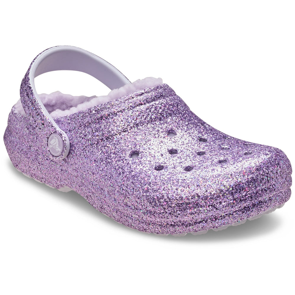 Køb Crocs Purple Moon Classic Lined Chunky Glitter