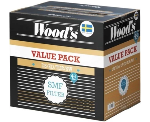Woods 5-pack - Antimuggfilter til SW/LD/DCS-maskiner