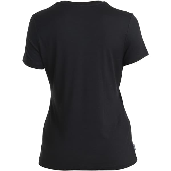 T-shirt randonnée ICEBREAKER W MERINO 150 TECH LITE III SS TEE CAMPING BLACK