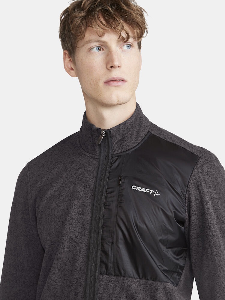 Craft Adv Gravel Subz Knit Jakke Sort