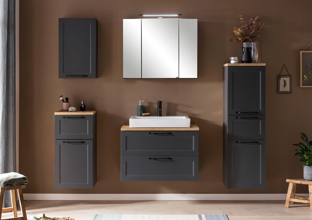 Unterschrank Lüttich grau B/H/T 40x79x35 cm