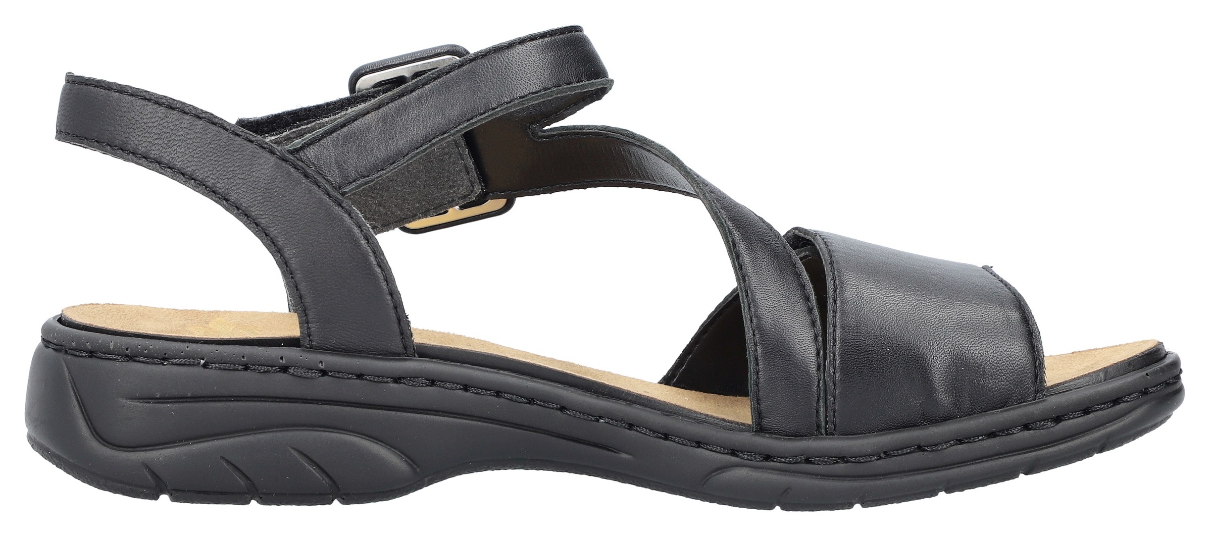 Rieker Sandale  , Sommerschuh, Sandalette, Klettschuh, mit Klettverschluss