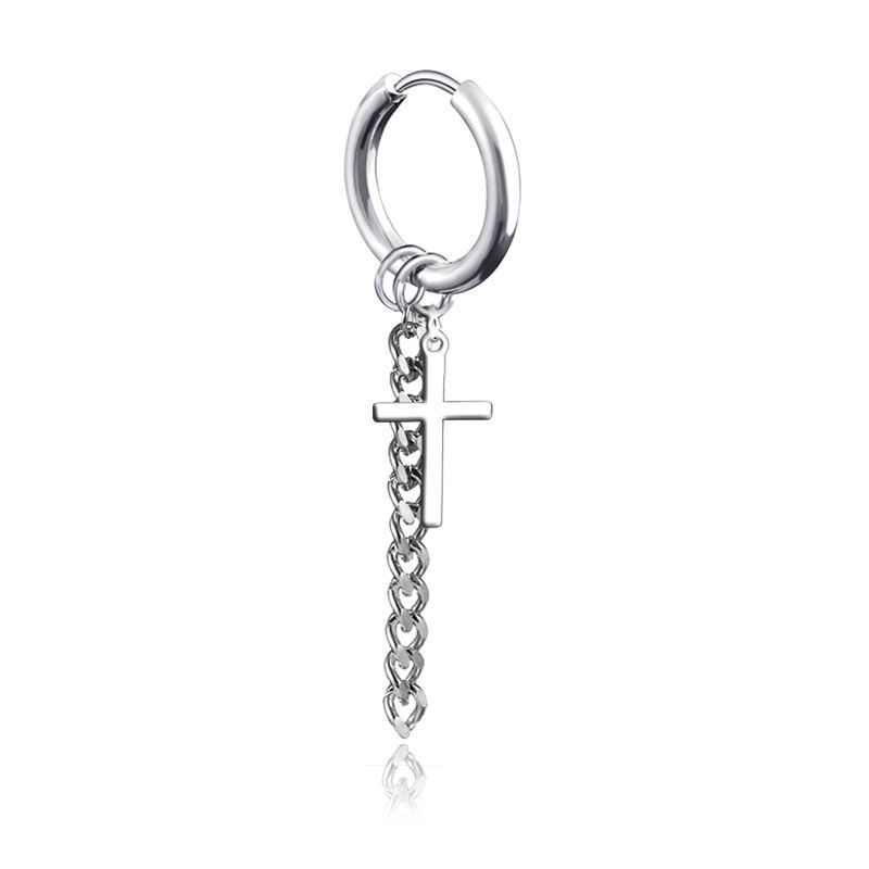 Prushia - Cross Huggie Oorbel