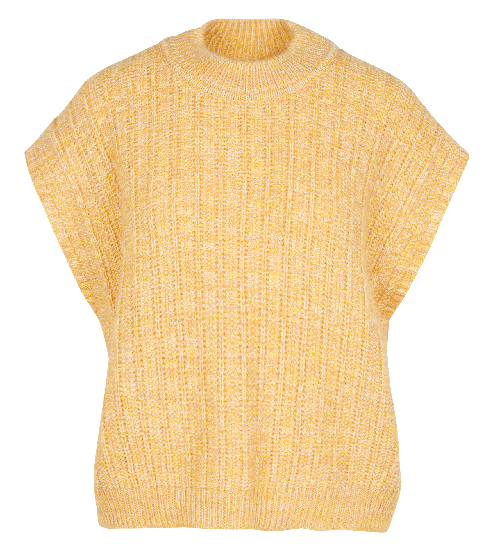 AMEBA - Pull col rond sans manches | Jaune