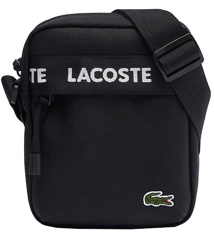 Lacoste Umhängetasche - Schwarz m. Logo-Streifen