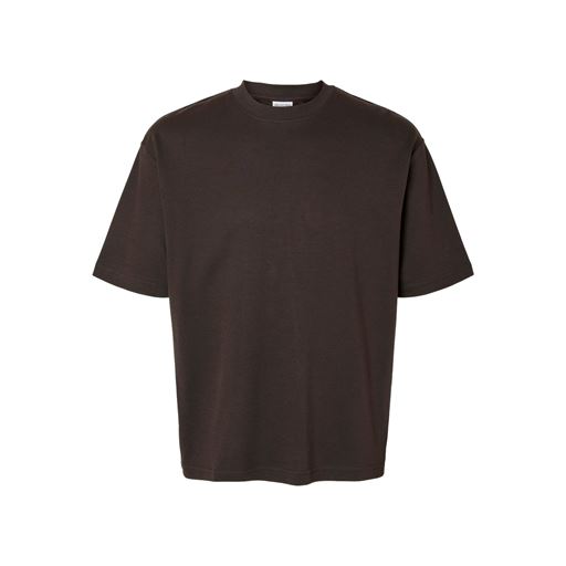 Selected Homme Oscar Loose T-shirt, Chocolate Torte, L