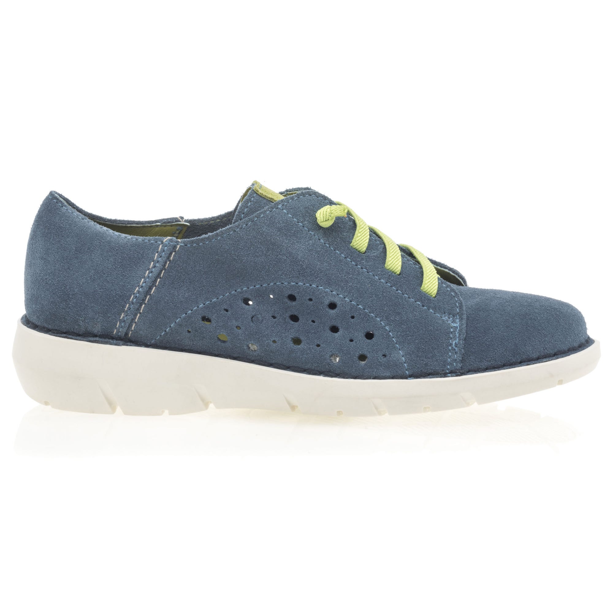 Baskets basses Femme en cuir jeans
