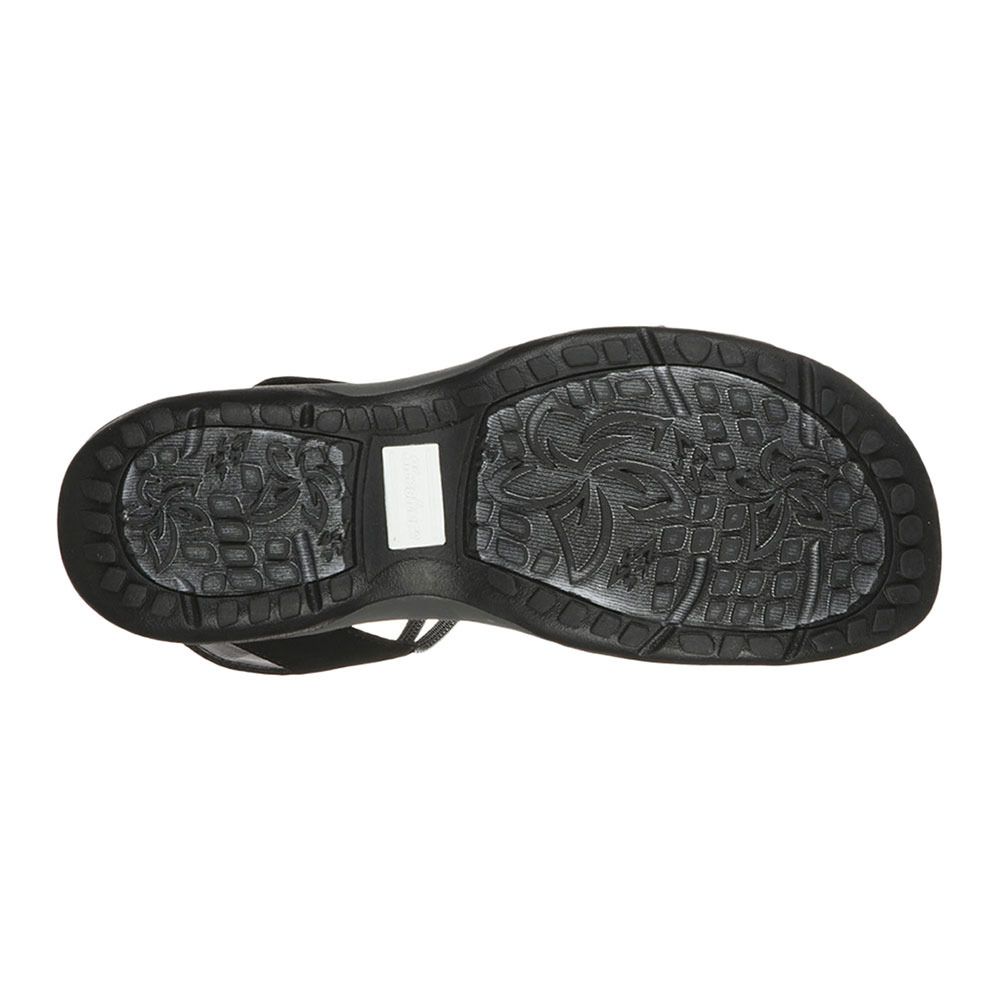 Skechers REGGAE SLIMTAKES TWO - Sandales Femme noir/gris