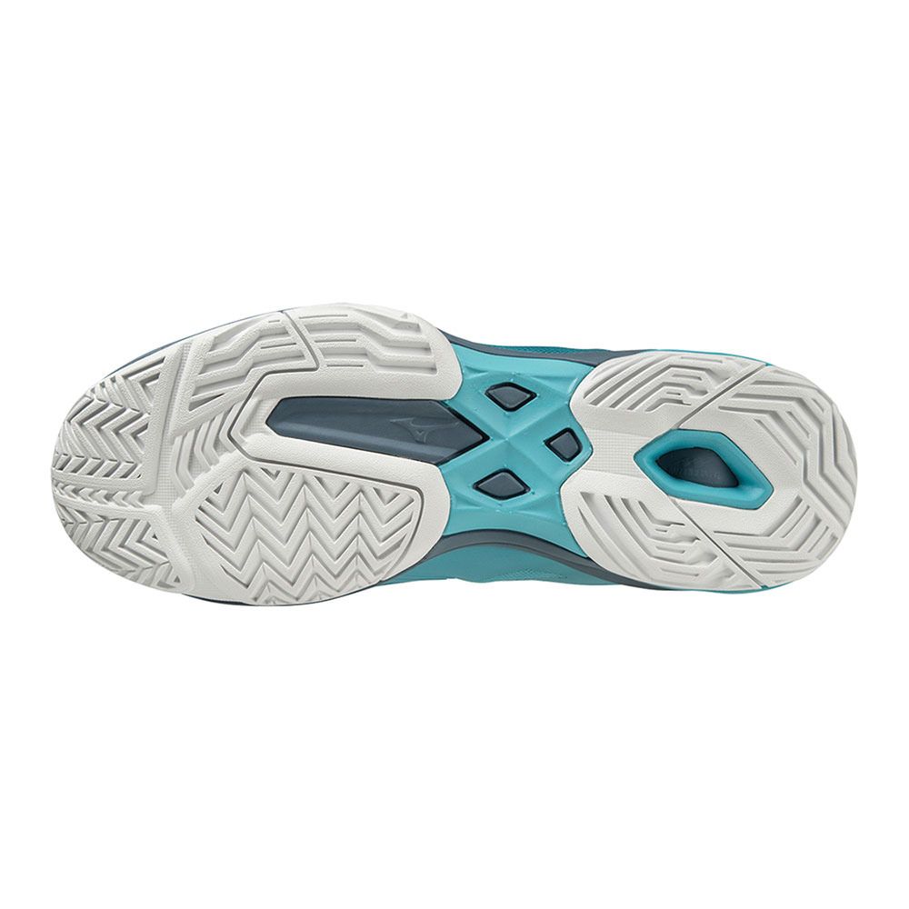 Mizuno WAVE EXCEED LIGHT - Chaussures tennis Homme maui blue/white/china blue