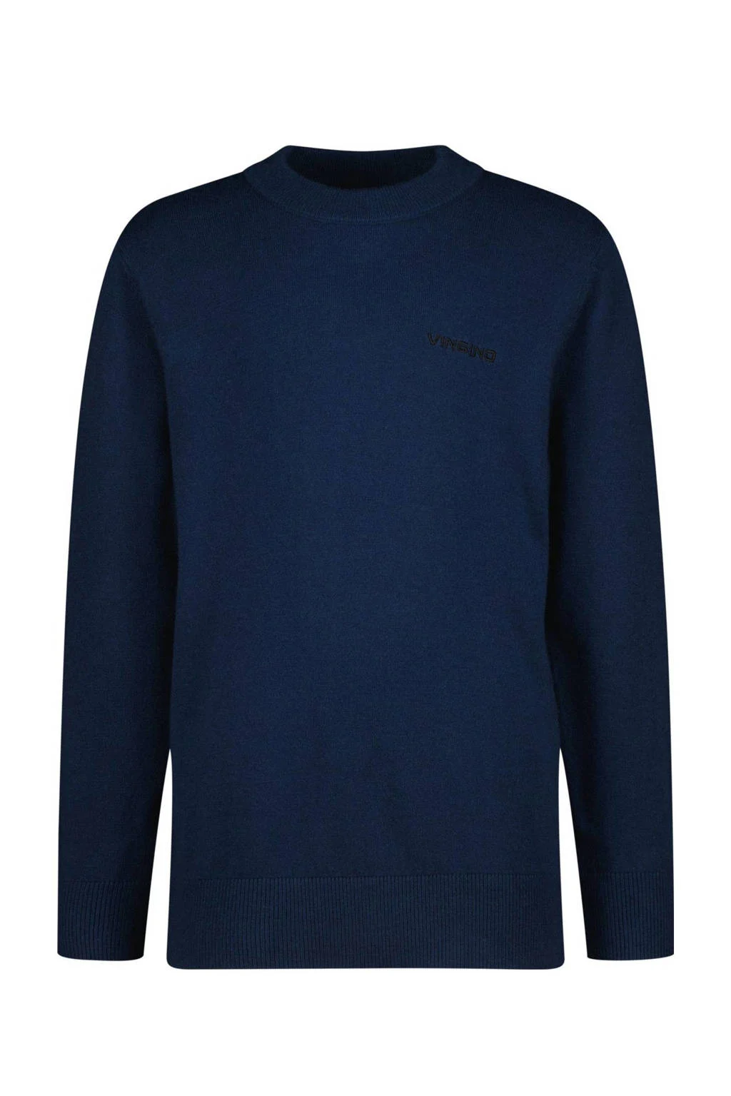 Vingino pullover donkerblauw fijn gebreid