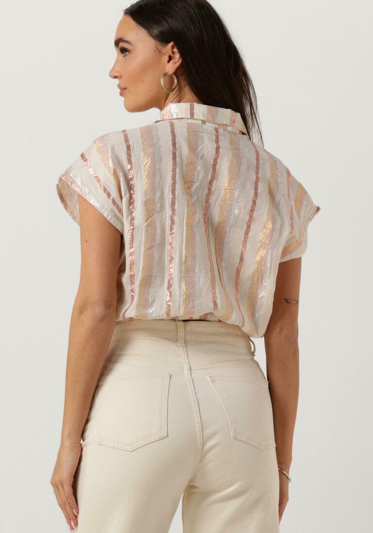 BY-BAR zand by-bar blouse bieke gloss stripe blouse