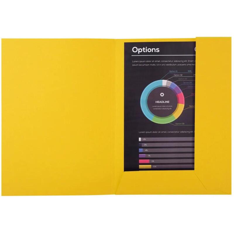 Paquet de 50 chemises 2 rabats ROCK''S 210 - 24x32cm