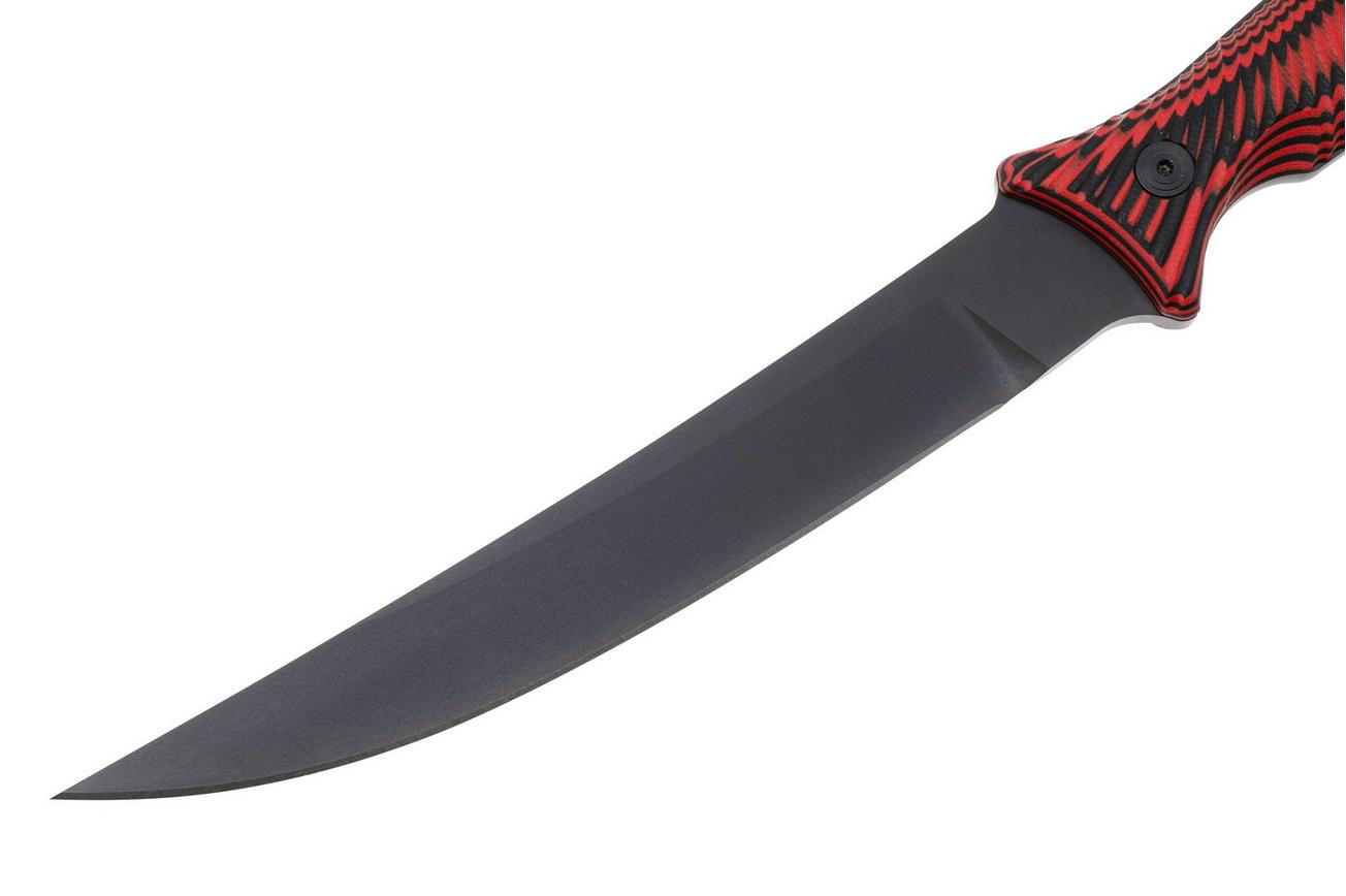 Spartan Blades Spartan-Ronin Torii, Black Red G10, PVD D2, tactisch mes
