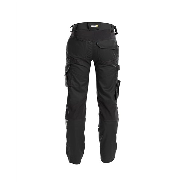 Dassy ® dynax arbejdsbukser med stretch og knælommer Sort