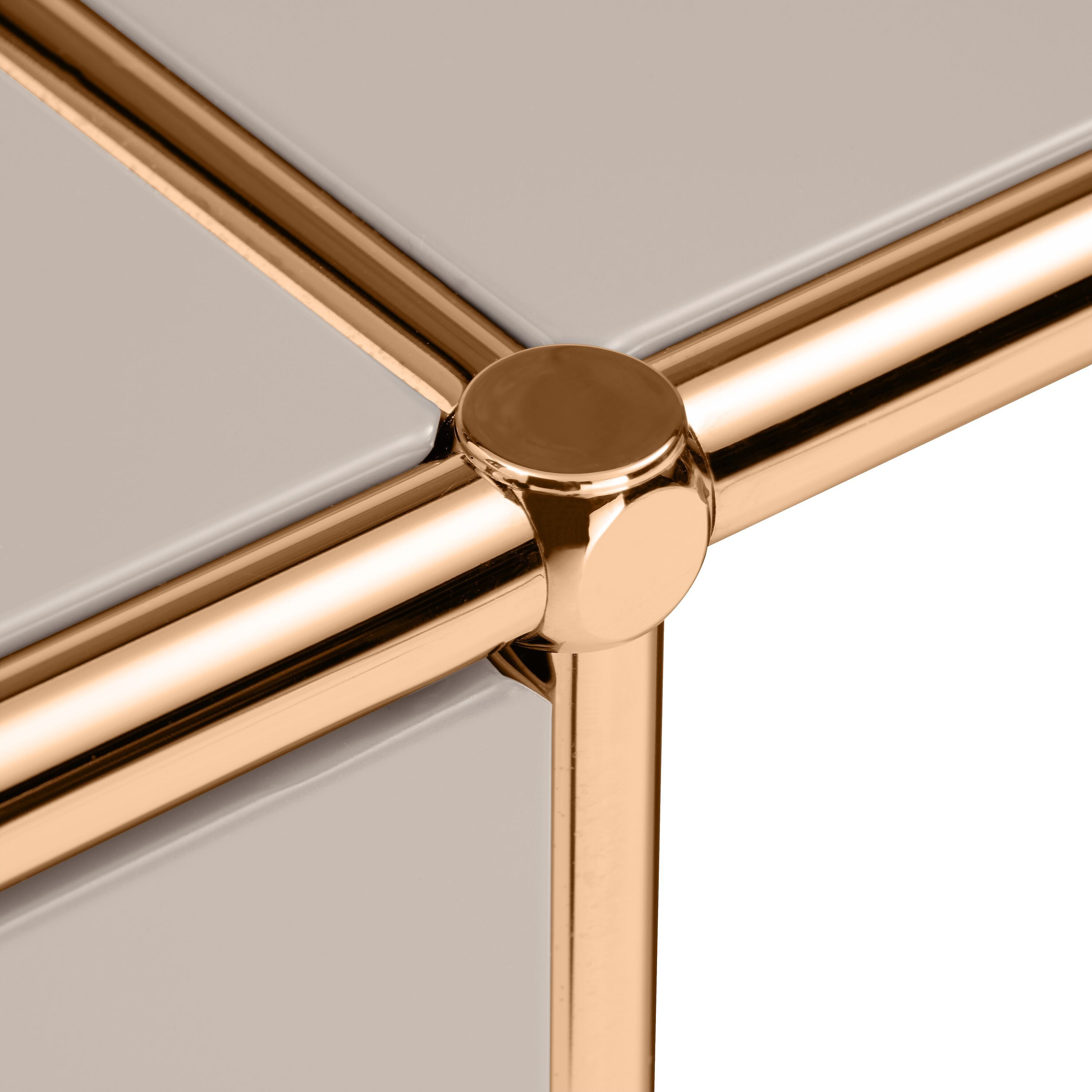 FLEXCUBE Schreibtisch - Taupe / B: 228.0 cm x T: 40.0 cm x H: 80.0 cm