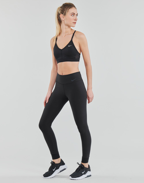 Nike - V-Neck Light-Support Sports Bra - BLACK/BLACK/BLACK/WHITE