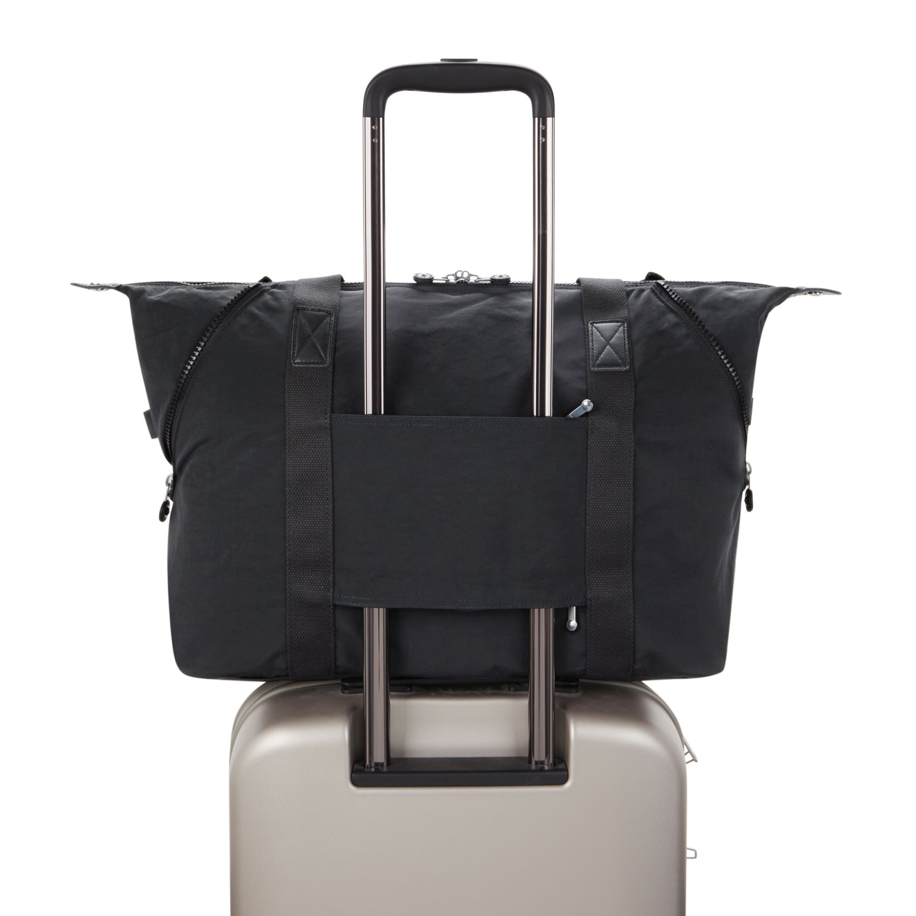 ART M Sac fourre-tout multi-usage taille moyenne avec manchon pour valise - Black Noir